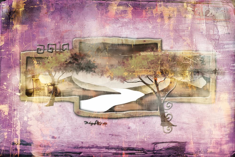Purple Dreamscape Path by Rafal Kulik — canvas wall art