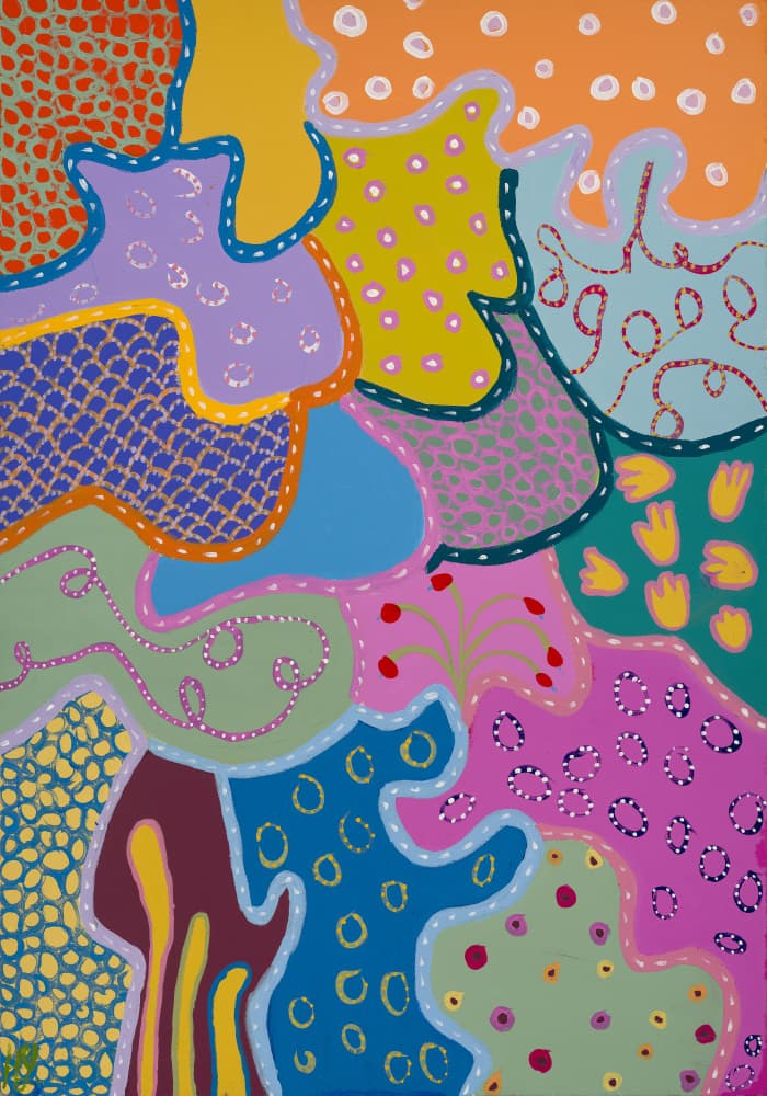 Vibrant Organic Patterns by Helen Joynson — canvas wall art