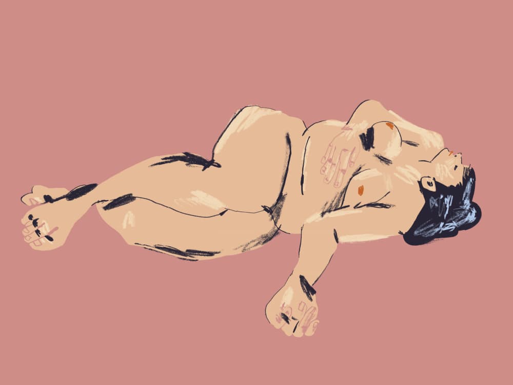 Serene Woman Resting by Francesco Gulina — canvas wall art