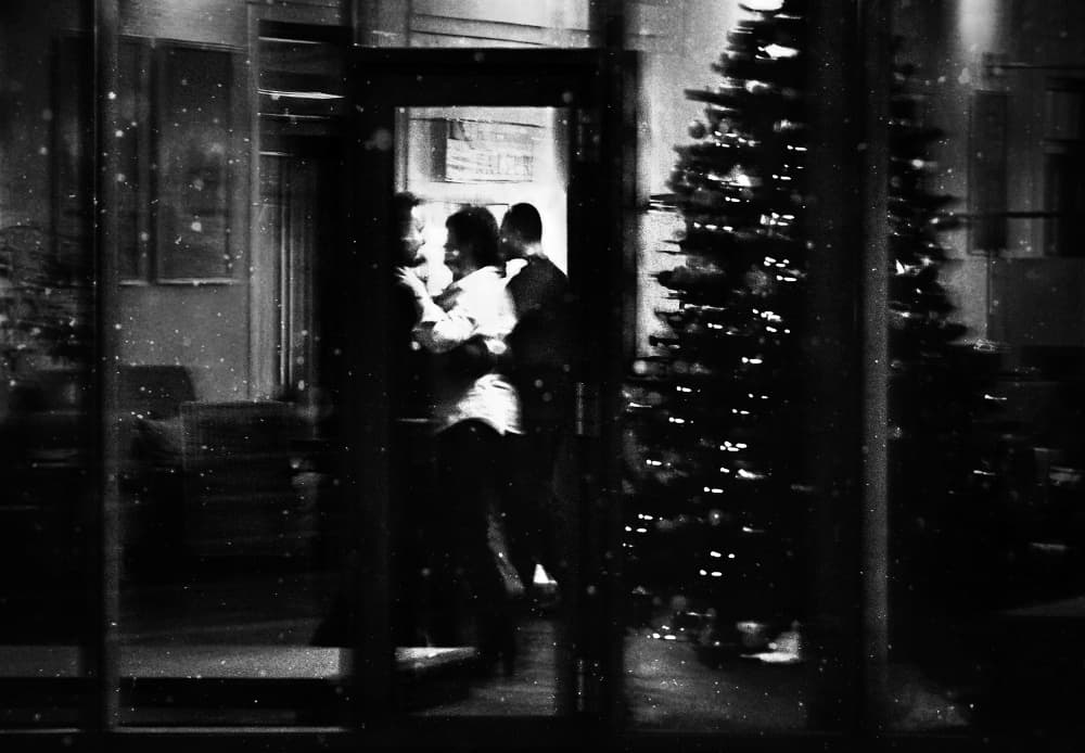Christmas City Night by Samanta Krivec — canvas wall art