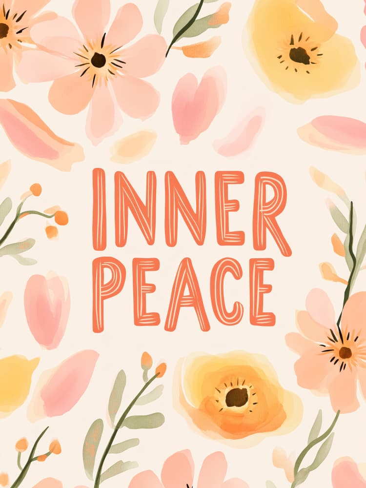 Floral Serenity by Treechild — canvas wall art