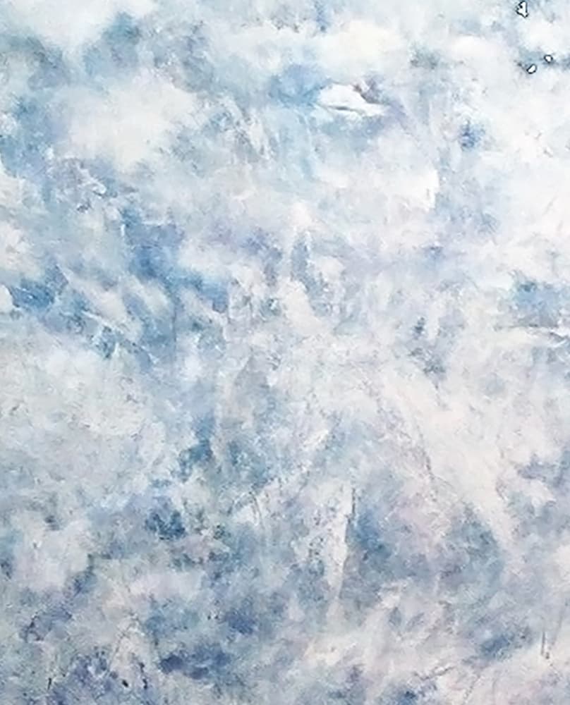 Frozen Blue Texture by Ron Halfant — canvas wall art