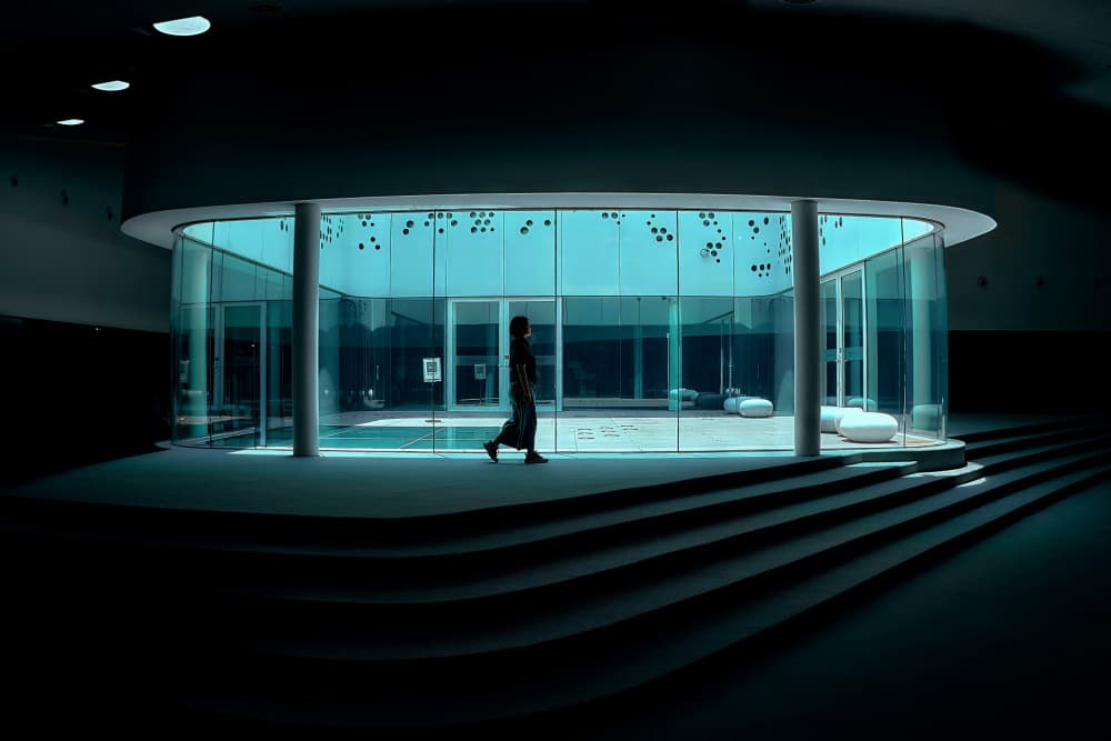Modern Glass Passage by MingLun Tsai (蔡明倫) — canvas wall art