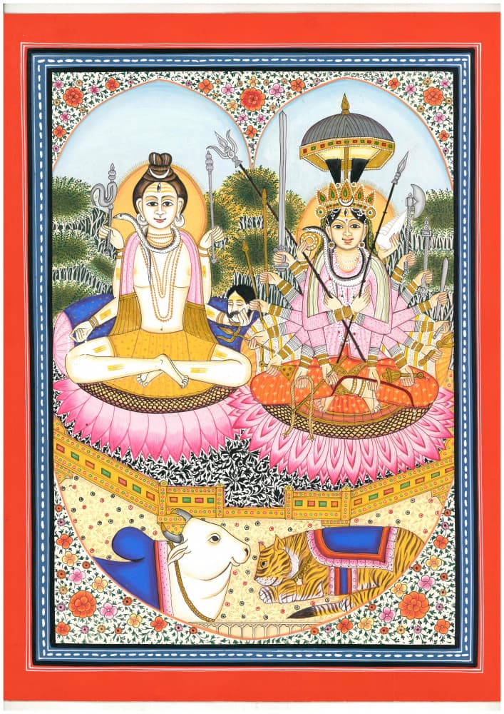 Shiva Parvati Divine Couple by IMAGINEERS STUDIO — canvas wall art