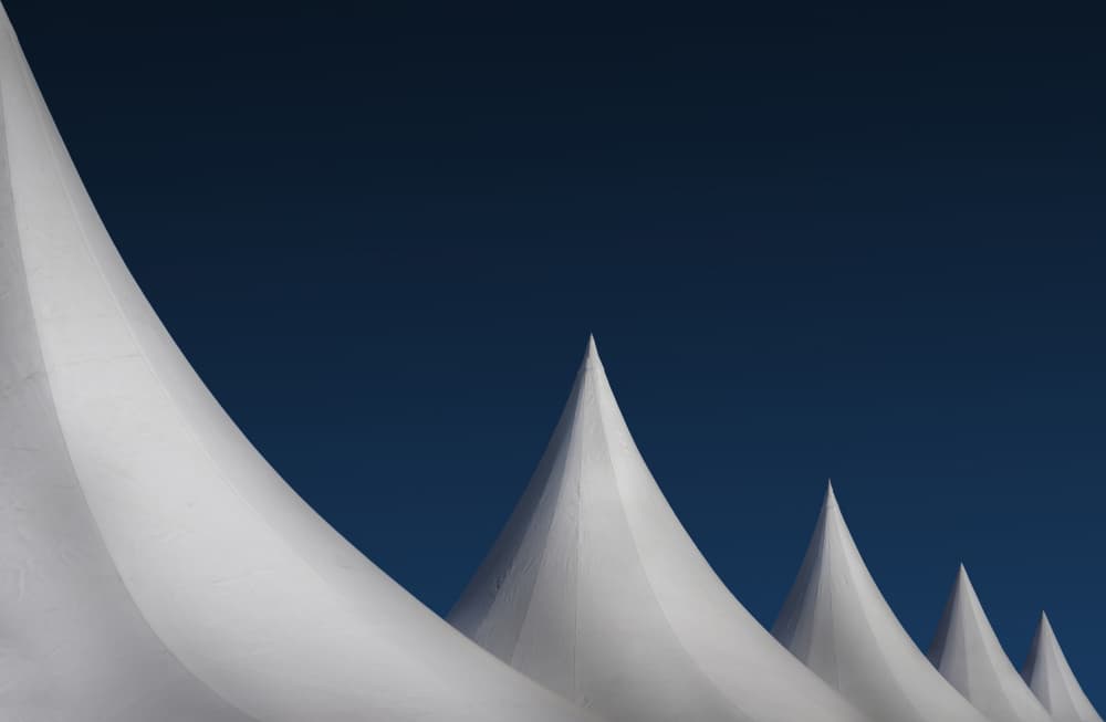 Modern Tent Peaks by Stephan Rückert — canvas wall art