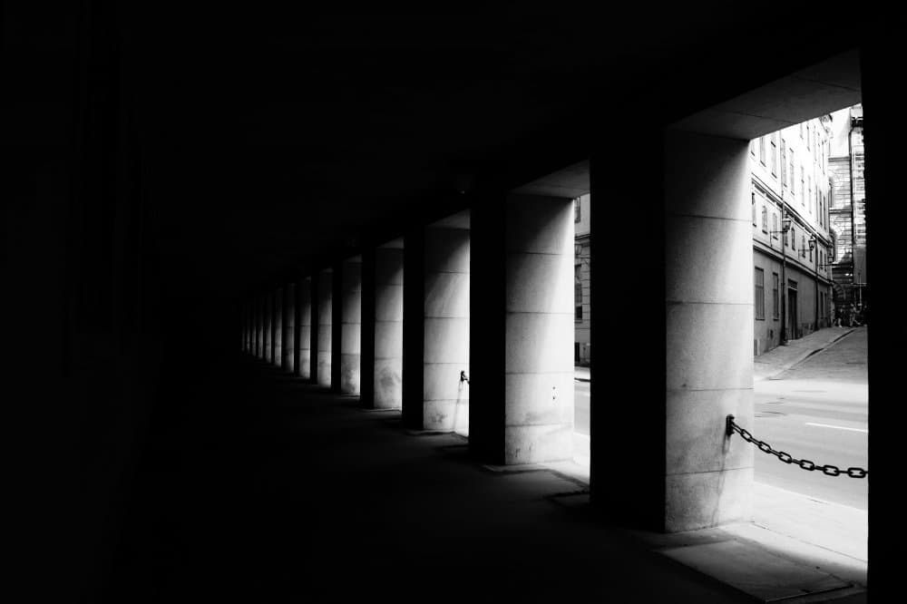 Pillars to the City by Wille Roos — canvas wall art