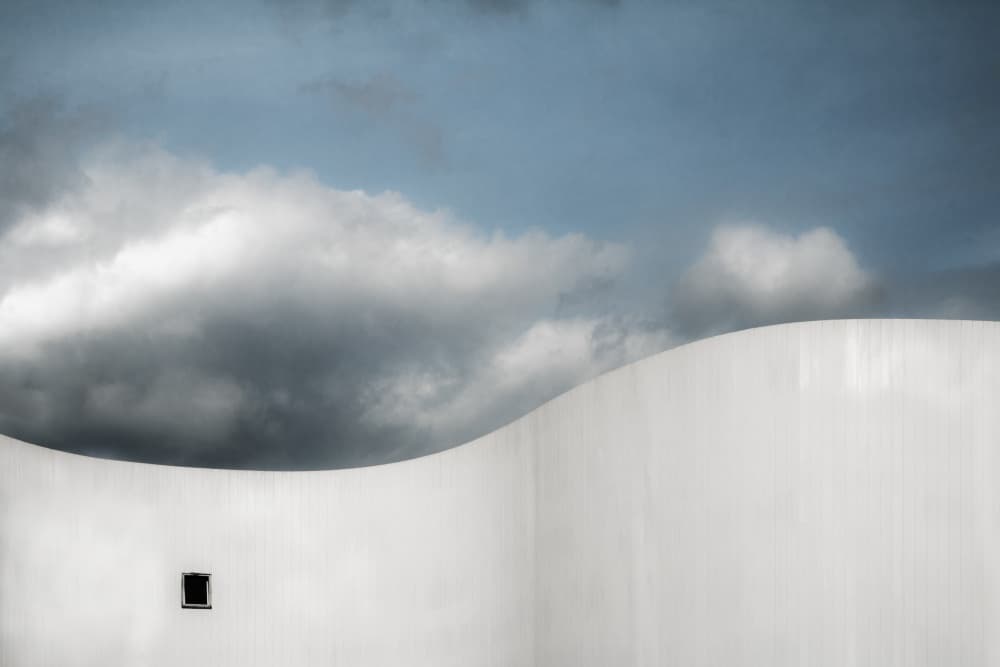 White Wave Sky Window by Gilbert Claes — canvas wall art
