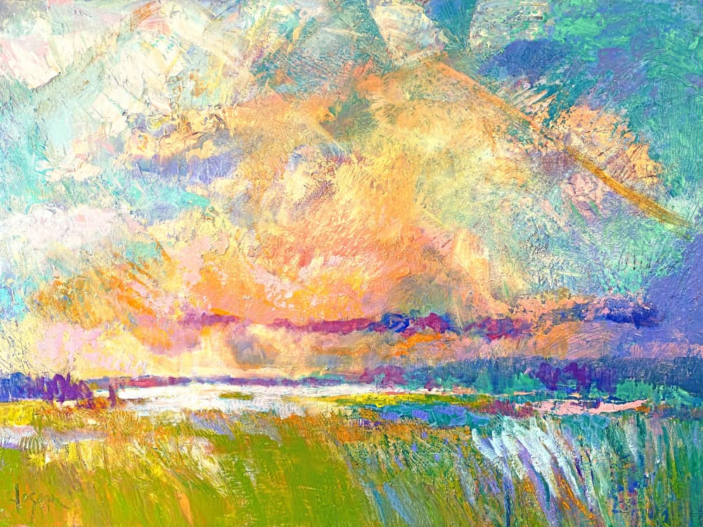Glowing Skyline by Dorothy Fagan — canvas wall art