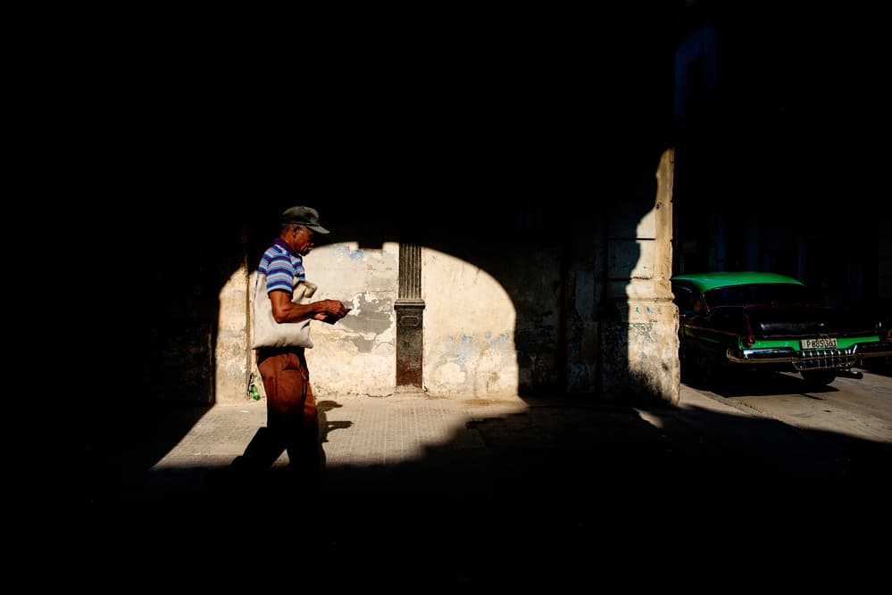 Havana Sunlight Shadows by Gina Buliga — canvas wall art