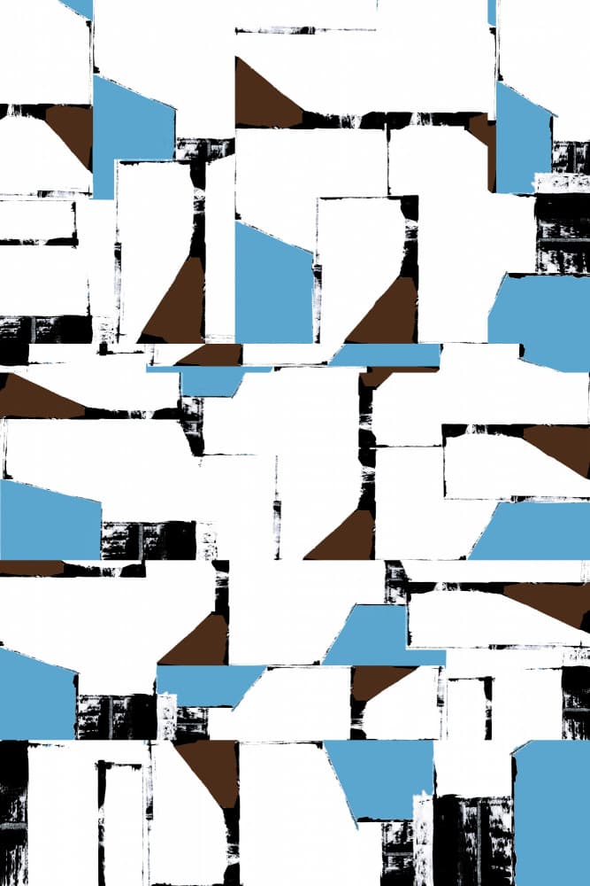 Abstract Geometric Collage by cartissi — canvas wall art