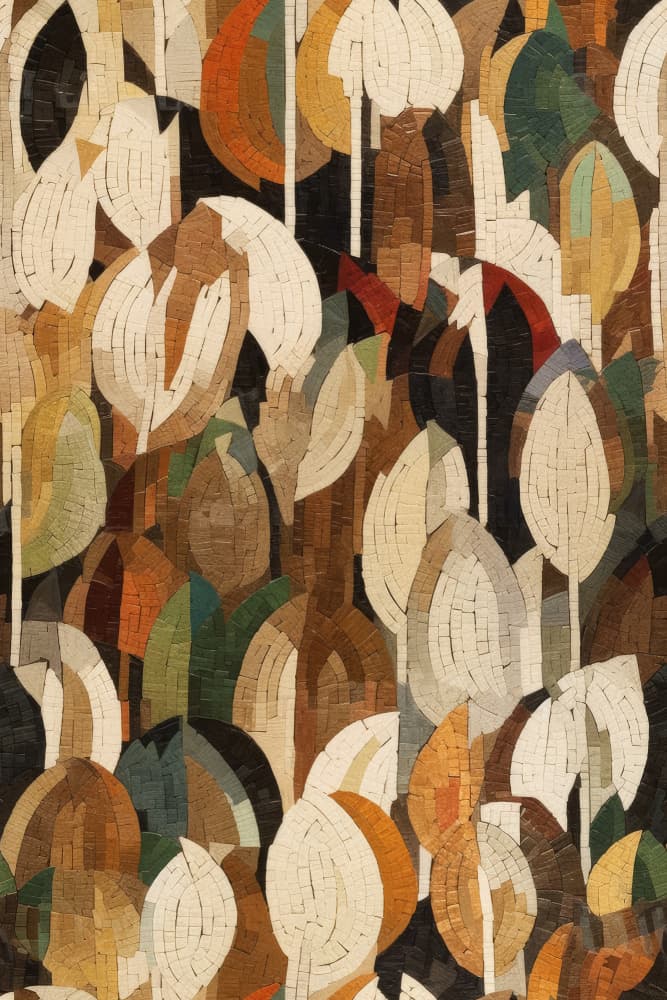 Mosaic Forest Vibrance by Treechild — canvas wall art