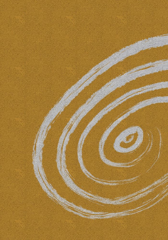 Abstract Golden Swirl by Yuli Saputra — canvas wall art