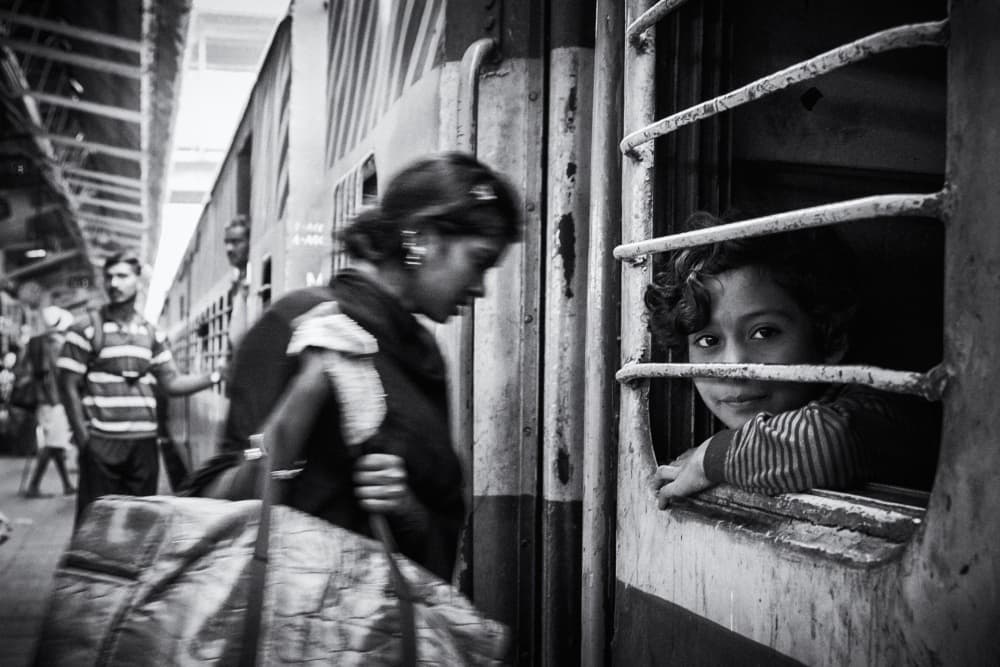 Train Window Gaze by Ahmed Abdulazim — canvas wall art