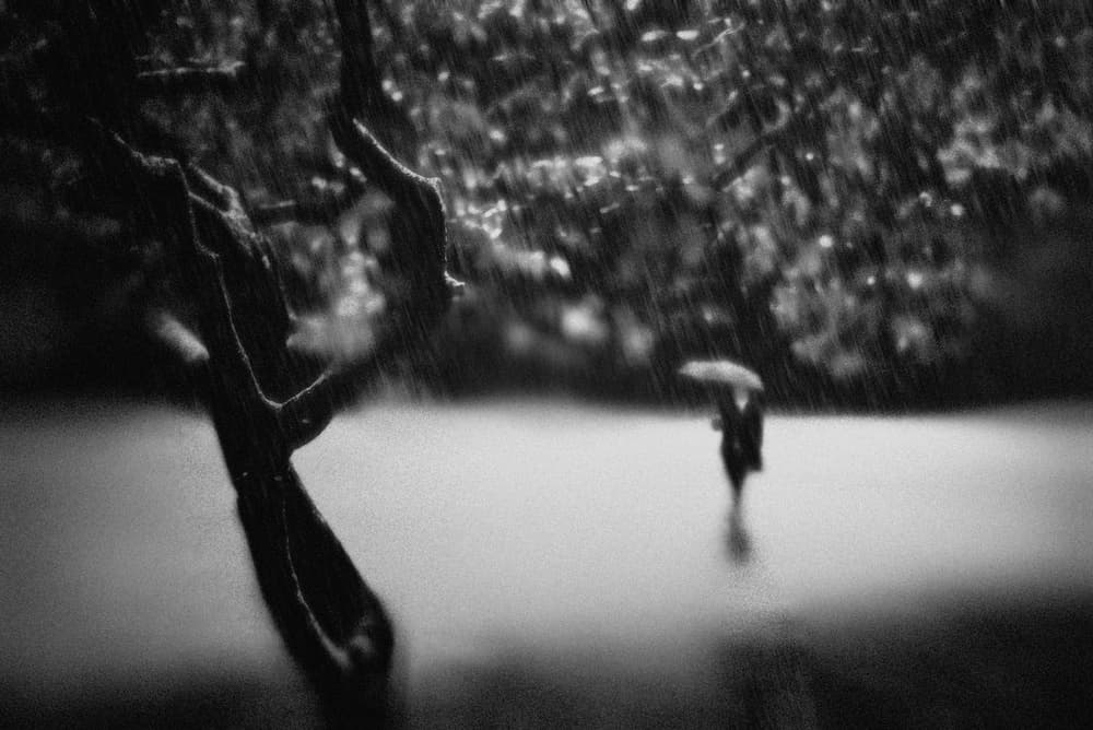 Rainy Day Stroll by Teruhiko Tsuchida — canvas wall art
