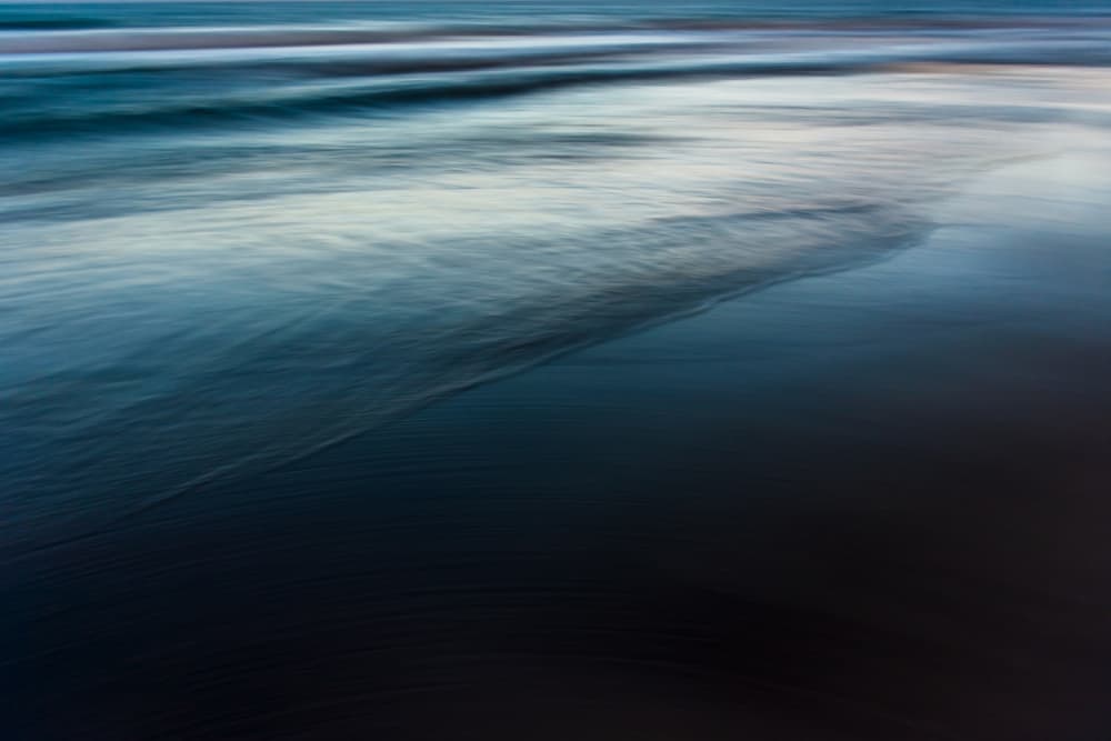 Abstract Blue Ocean Waves by Tal Paz-Fridman — canvas wall art