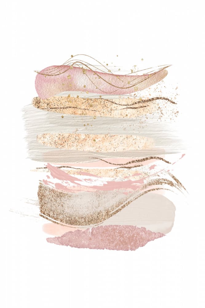 Mystical Pink Abstract-1 by Sally Ann Moss — canvas wall art