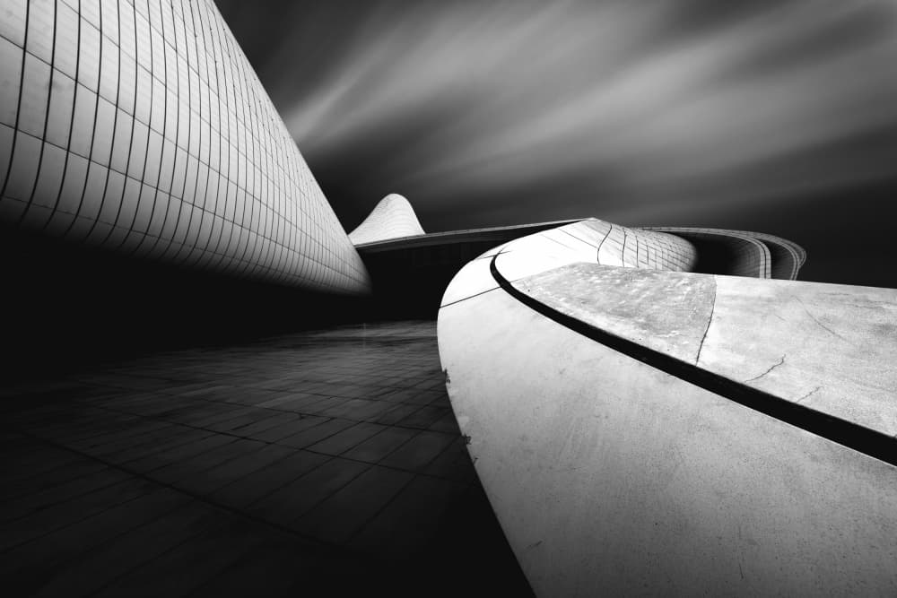 Modern Architectural Curves by Jorge Grande Sanz — canvas wall art