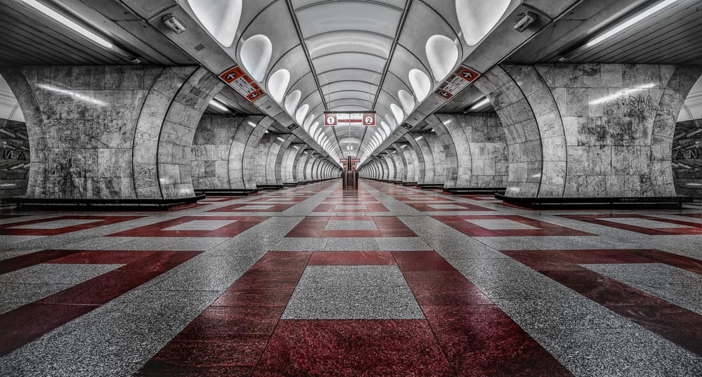 Deep Subway Geometry by Massimo Cuomo — canvas wall art