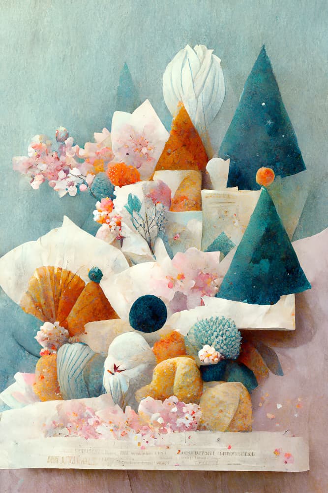 Whimsical Bloomscape by Treechild — canvas wall art
