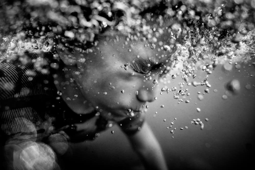 Quiet Underwater Child by PAUL GOMEZ — canvas wall art