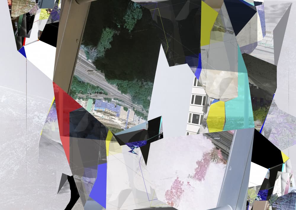 Fragmented Urban View by Stefan Fransson — canvas wall art