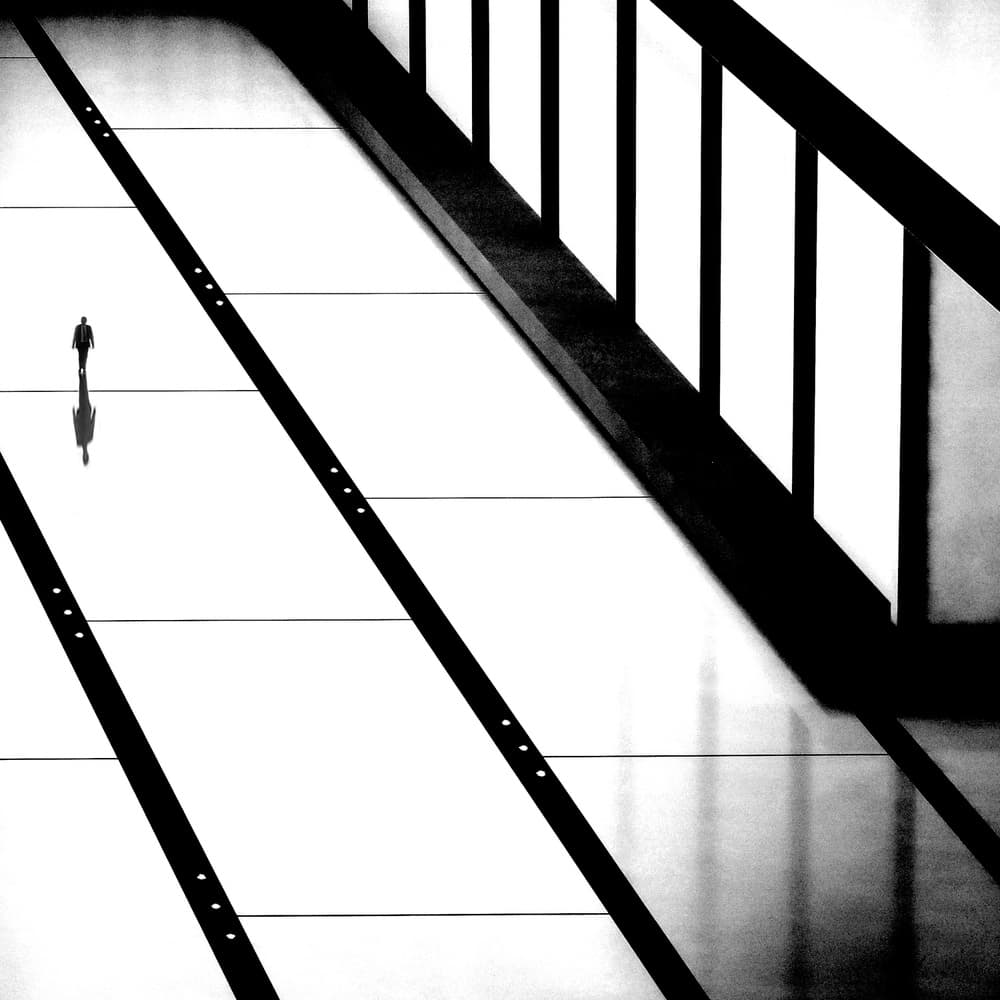 Solitary Man Architecture by Huib Limberg — canvas wall art