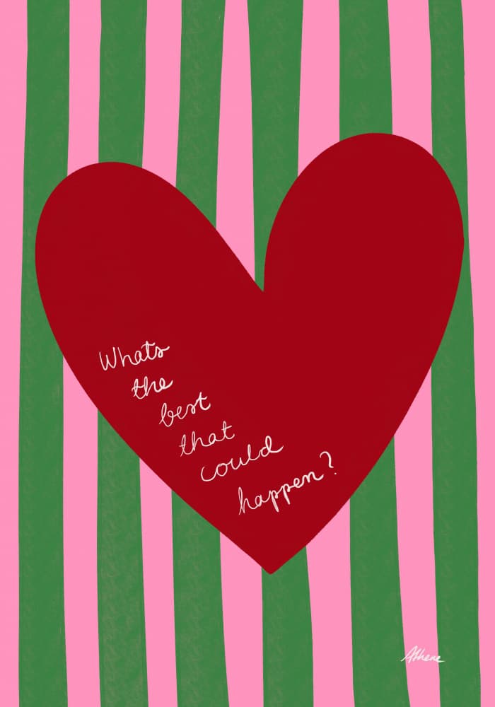 What's the best that could happen? by Athene Fritsch — canvas wall art
