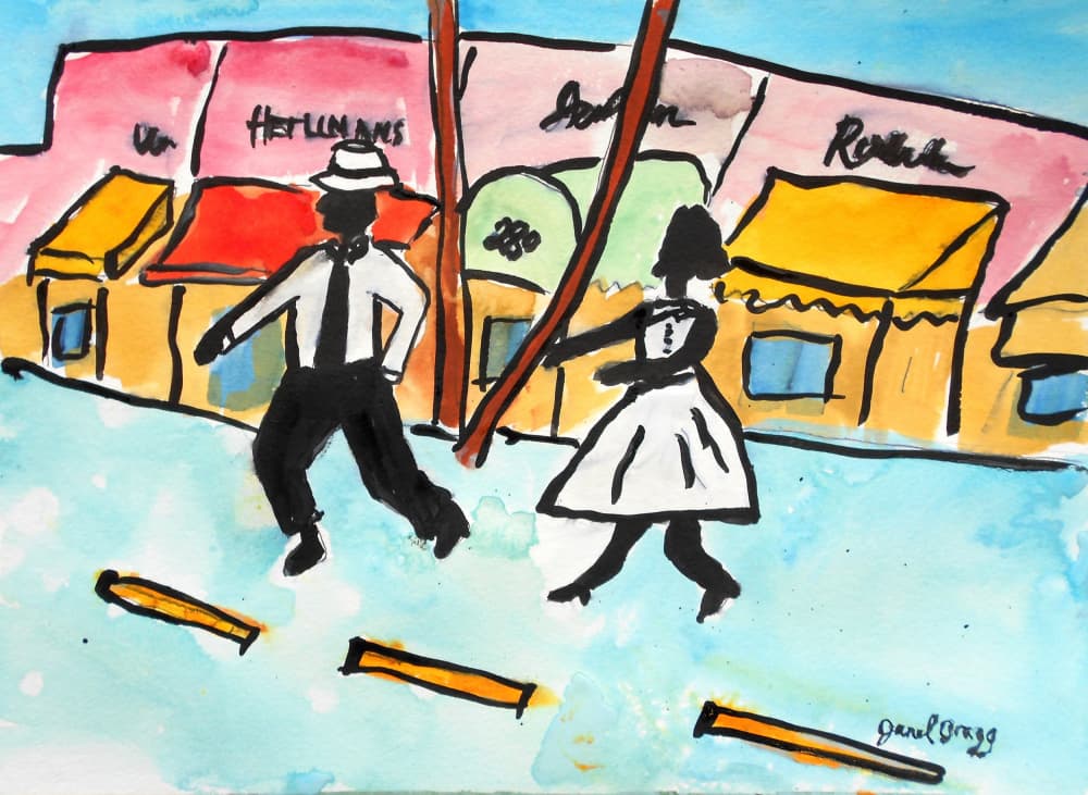 Joyful Street Dance by Janel Bragg — canvas wall art