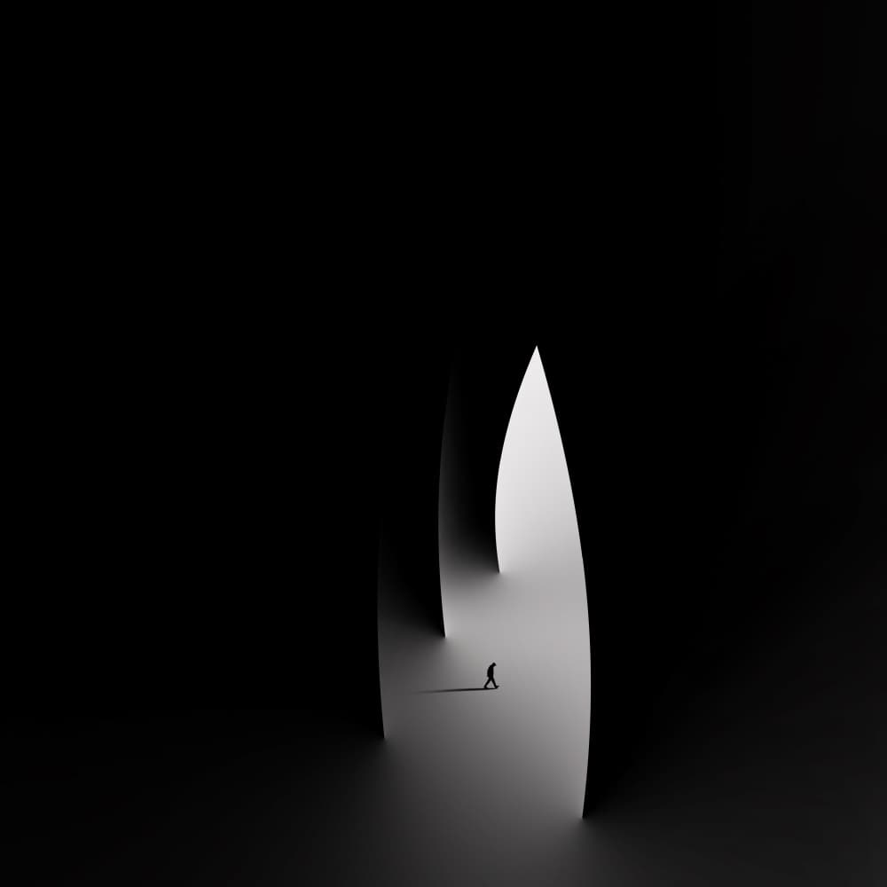 Solitary Path to Light by Hadi Malijani (Malenjani) — canvas wall art