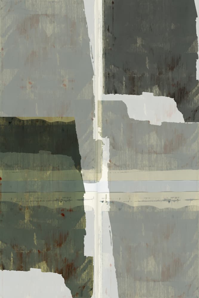 Abstract Muted Layers by cartissi — canvas wall art