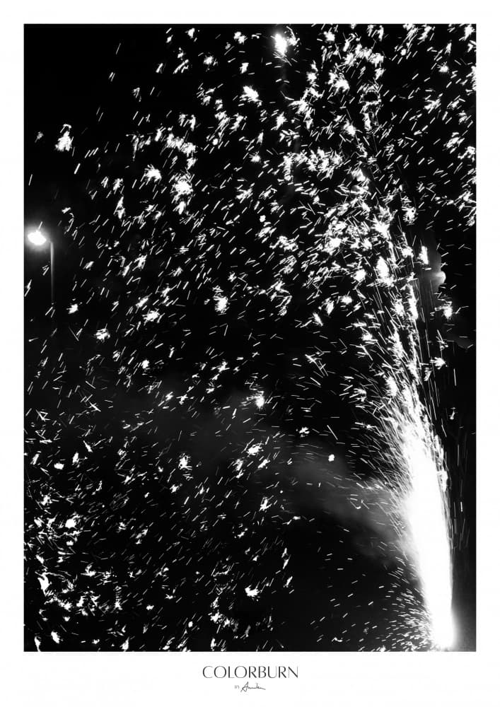 Dazzling Night Fireworks by Annika John — canvas wall art