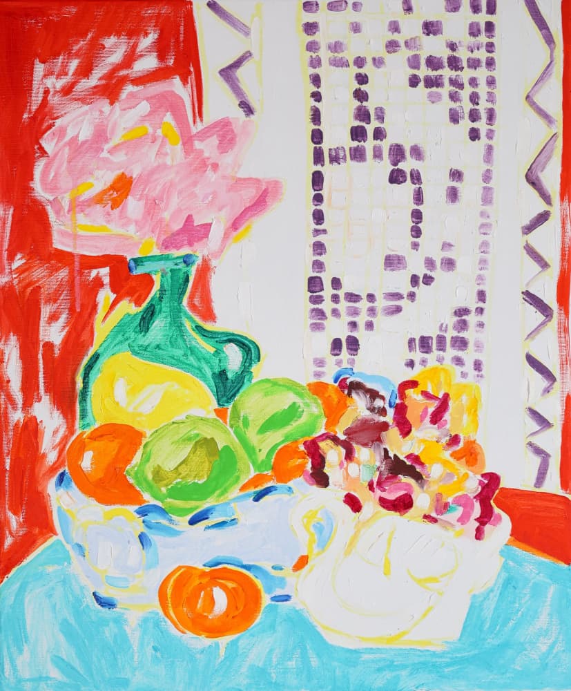 Colorful Flowers and Fruit by Tamara Jare — canvas wall art