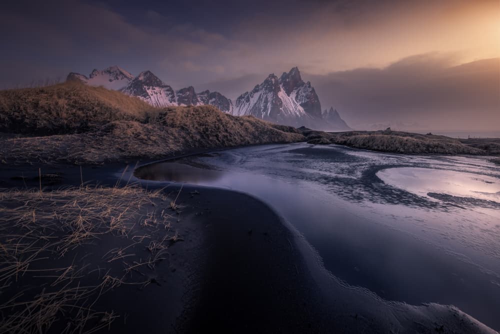 Twilight Mountain Coast by Jorge Ruiz Dueso — canvas wall art
