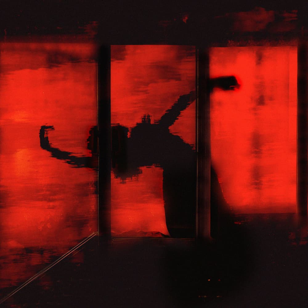 Red Dance Silhouette by Rachel Pansky — canvas wall art
