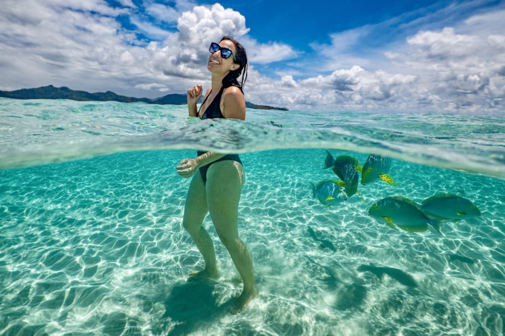Tropical Clear Water Joy by Serge Melesan — canvas wall art