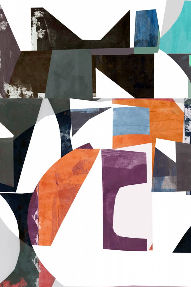 Abstract Color Blocks by cartissi — canvas wall art