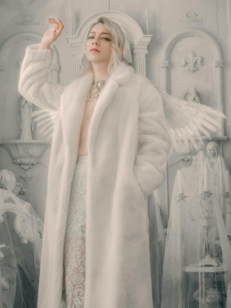 White Fur Angel by Rihito(Licht) — canvas wall art