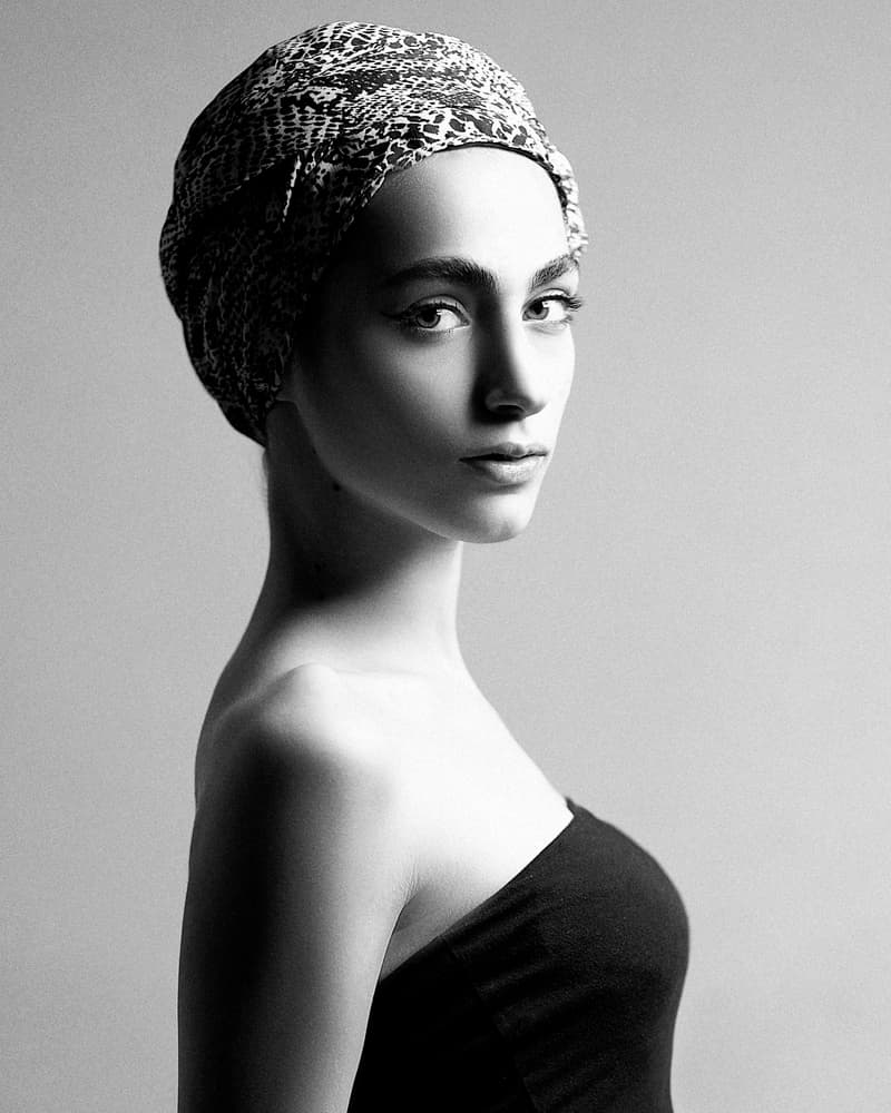 Elegant Turban Portrait by Amin Hamidnezhad — canvas wall art