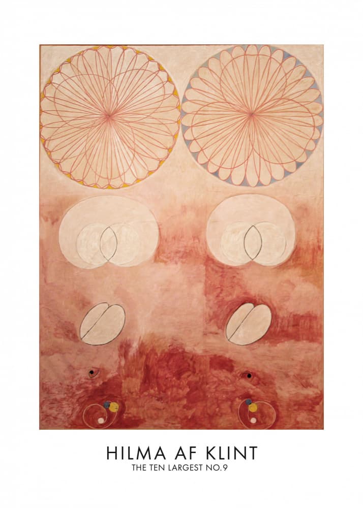The Ten Largest No.9 Poster by Hilma Af Klint — canvas wall art