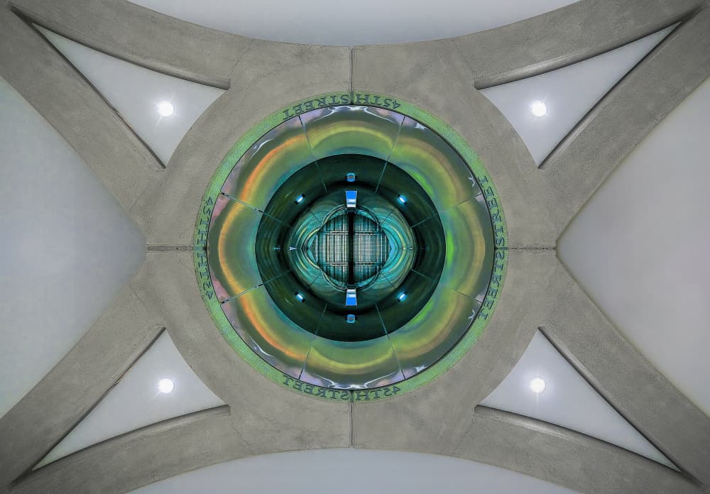 Abstract Light Tunnel by Michael Eßig — canvas wall art