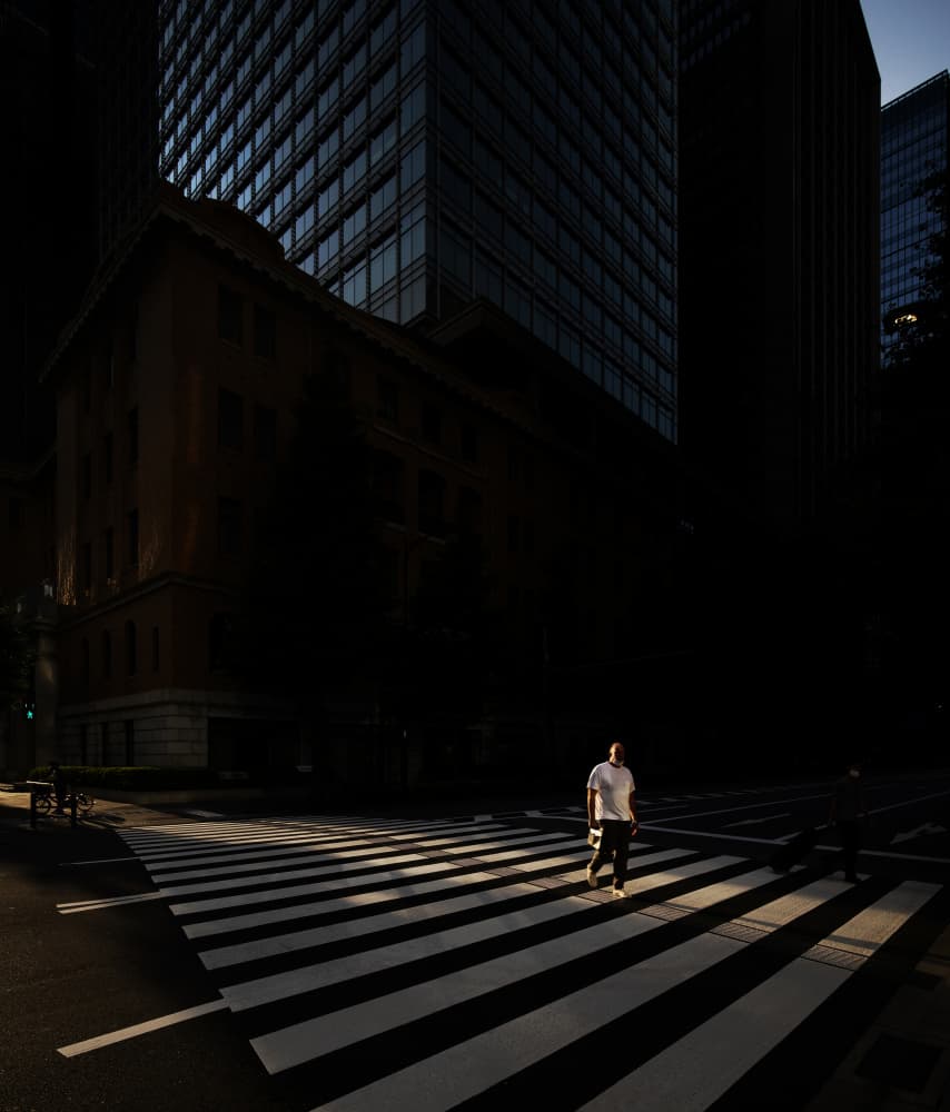 Urban Light Crosswalk by Yasuhiro Takachi — canvas wall art