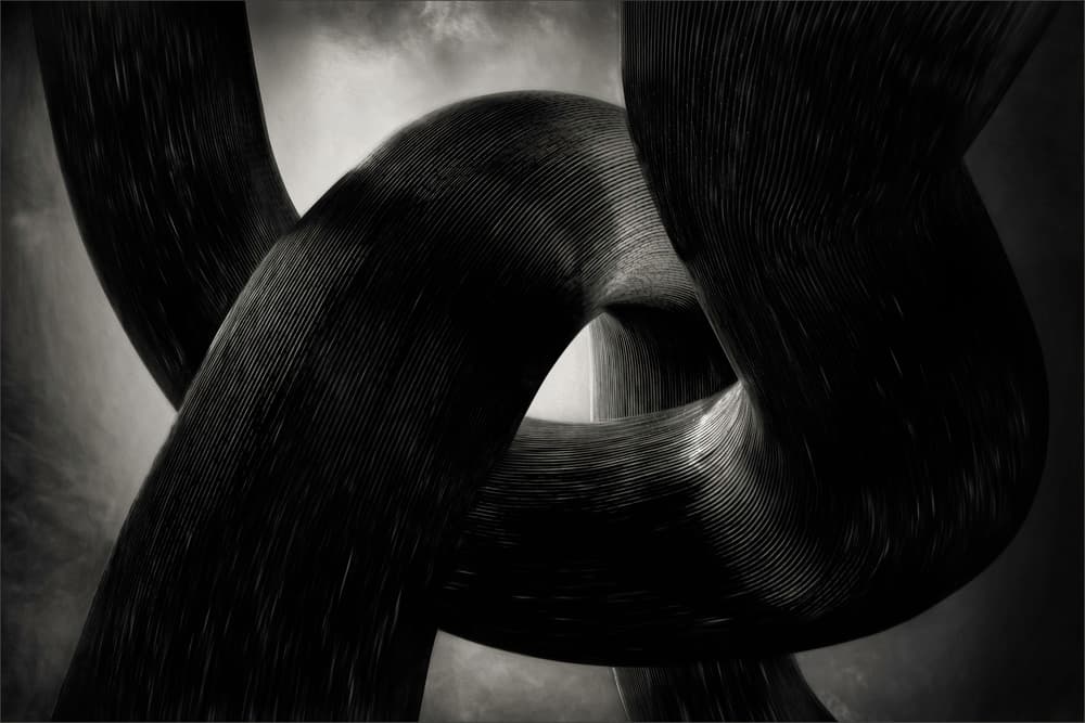 Flowing Abstract Forms by Gilbert Claes — canvas wall art