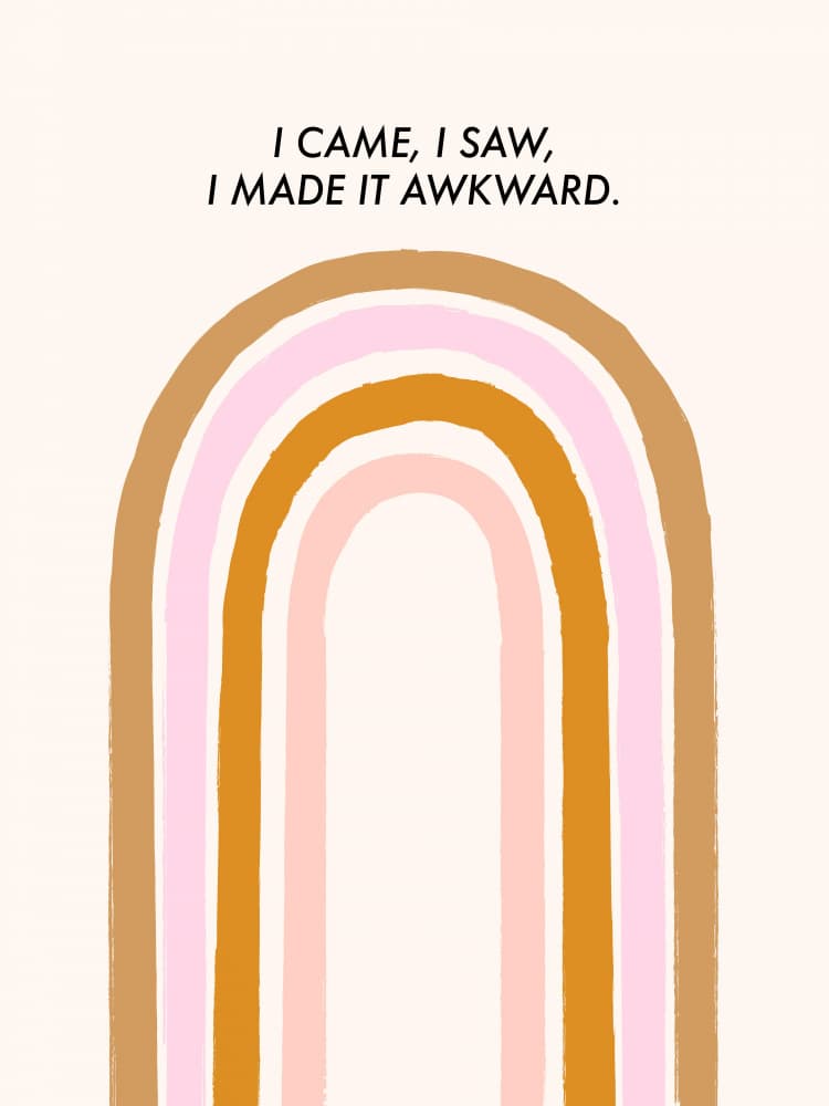 Awkward Rainbow Quote by Aislinn Simmonds — canvas wall art