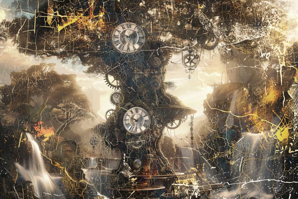 Ancient Time Tree Landscape by Rafal Kulik — canvas wall art