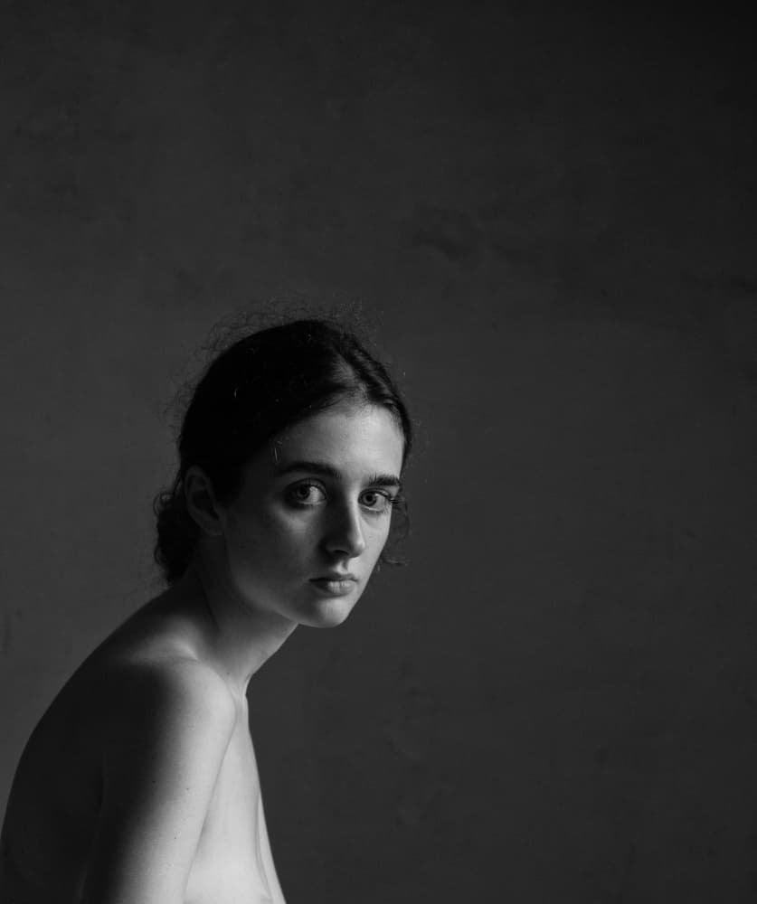 Reflective Young Woman by Małgorzata Masarz — canvas wall art