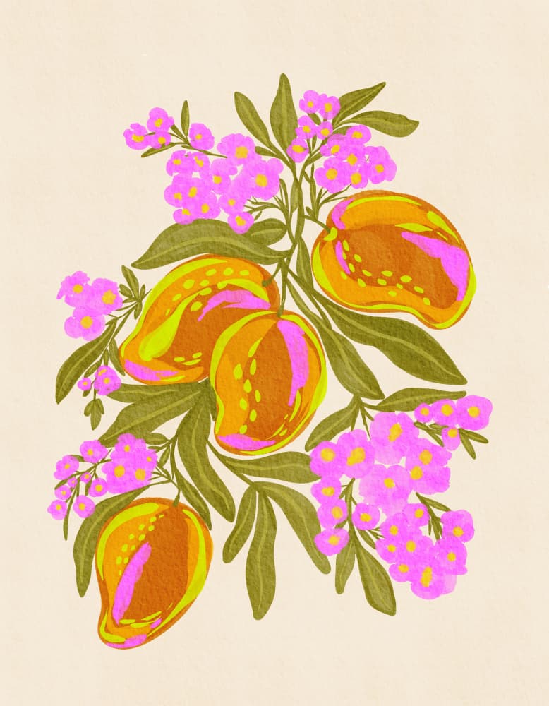 Vibrant Tropical Mangoes