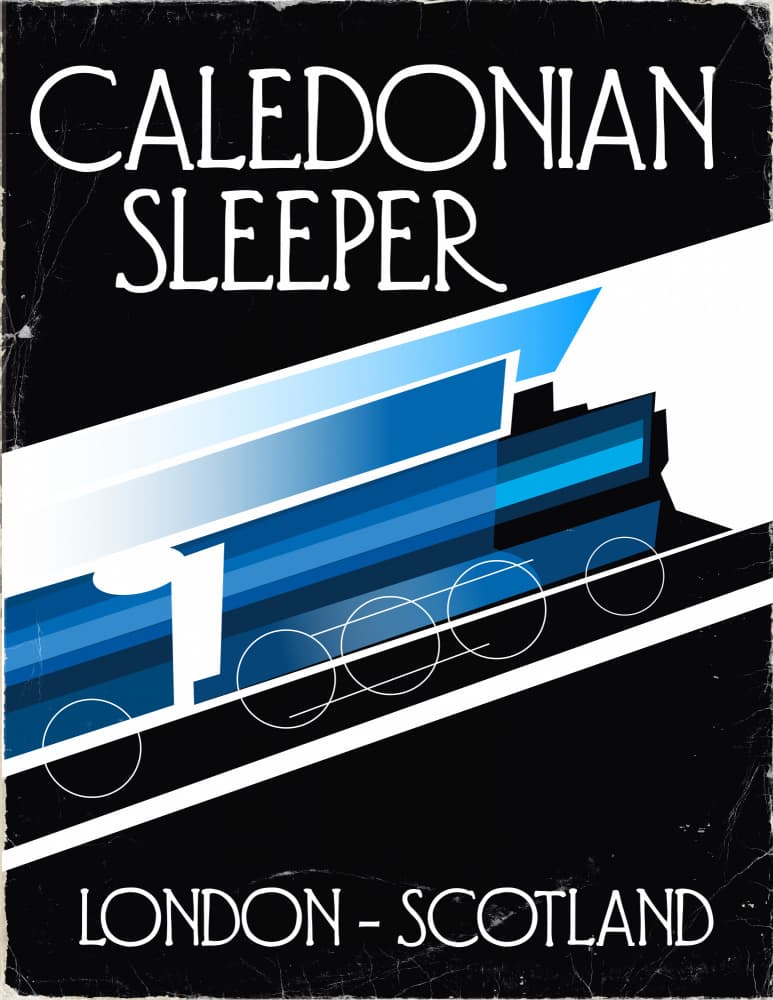London Scotland Sleeper by Nicholas — canvas wall art