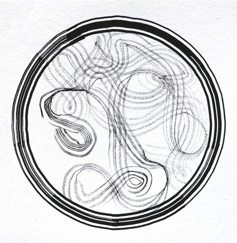 Dynamic Swirling Lines by Santhosh ch — canvas wall art