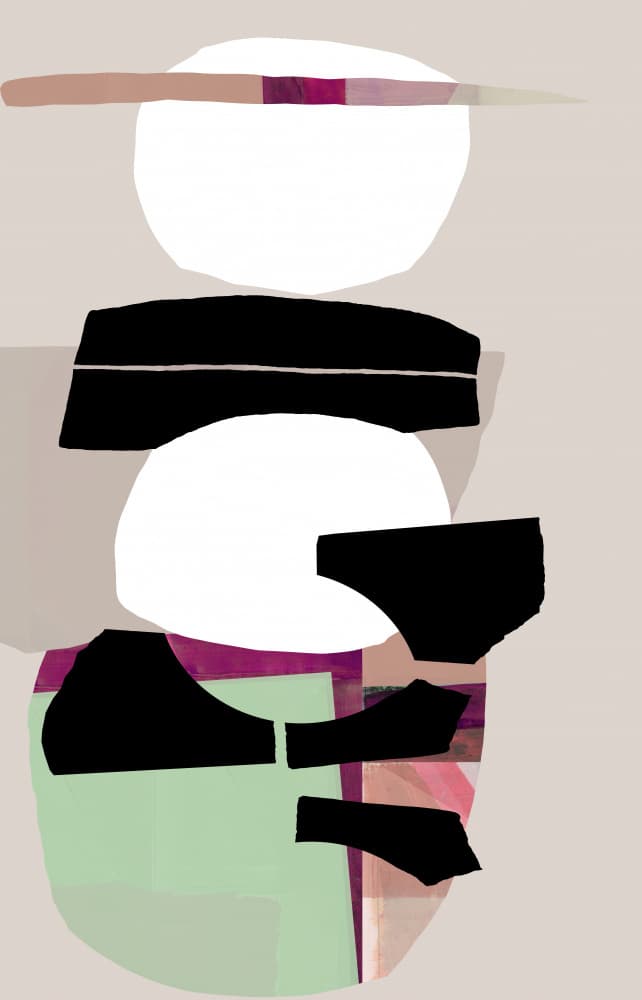 Modern Color Block Abstract by cartissi — canvas wall art