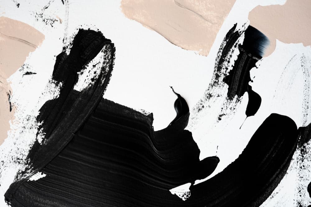 Black and Nude by uplusmestudio — canvas wall art